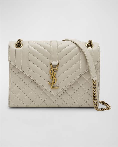 ysl college bag tri quilt|Saint Laurent Envelope Triquilt Medium YSL Shoulder .